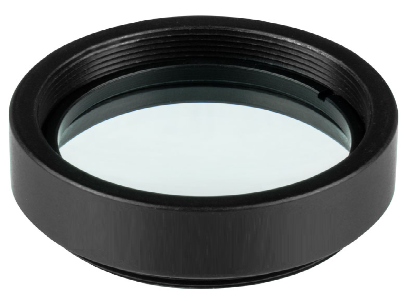 最佳外形透镜，D25.4 mm，F=50.0 mm，材料：N-BK7，AR/AR@350-700 nm，安装于内径25.4 mm的标准透镜套筒